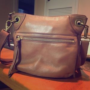 Fossil Women Karli Leather Tan Hobo Bag